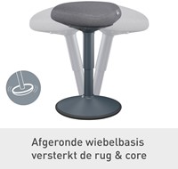 Actieve zitkruk Leitz Ergo met comfortzitting-10