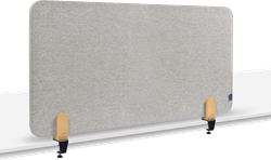 Legamaster ELEMENTS akoestisch bureauscherm 60x120cm licht grijs (klem)
