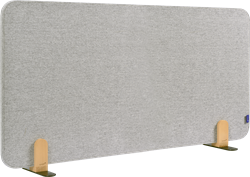 Legamaster ELEMENTS akoestisch bureauscherm 60x120cm licht grijs (houder)