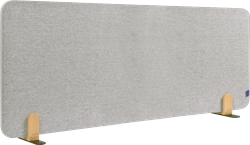 Legamaster ELEMENTS akoestisch bureauscherm 60x160cm licht grijs (houder)