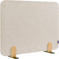 Legamaster ELEMENTS akoestisch bureauscherm 60x80cm soft beige (houder)