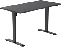 Euroseats elektrisch verstelbaar zit-sta bureau (1 motorig) - 140 x 80 cm - Shadow Eik (T608) - Zwart (RAL9005)