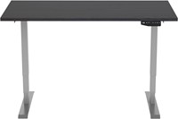 Euroseats elektrisch zit-sta bureau  - 140 x 80 cm - Shadow Eik (T608) - Grijs (RAL7045)-2