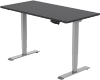 Euroseats elektrisch zit-sta bureau  - 140 x 80 cm - Shadow Eik (T608) - Grijs (RAL7045)