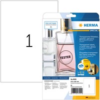 Etiket HERMA 8020 210x297mm transparant 25 stuks