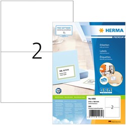 Etiket HERMA 4282 210x148mm A5 premium wit 200 stuks