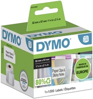Etiket Dymo LabelWriter multifunctioneel 32x57mm 1 rol á 1000 stuks wit S0722540