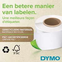 Etiket Dymo LabelWriter multifunctioneel 32x57mm 1 rol á 1000 stuks wit S0722540-3