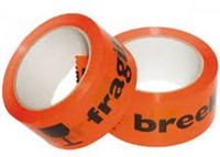 Waarschuwingstape IEZZY breekbaar 50mmx66m oranje/zwart-5