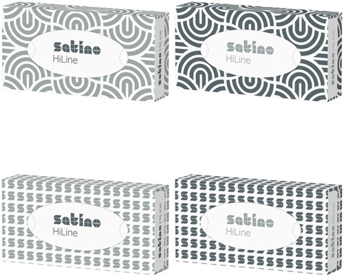 Facial tissues Satino HiLine 2-laags 100 vel wit 206450-2