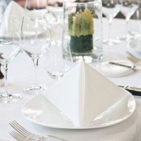 Dinerservet Tork Linstyle Premium 1/8 vouw 1-laags 390x390mm 50 vel wit 478180-3