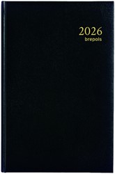 Agenda 2026 Brepols Saturnus Kort Lima 2dagen/1pagina zwart