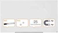 Glasbord Nobo Impression Pro 188x105cm briljant wit-3