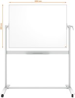 Whiteboard Nobo kantelbord mobiele 90x120cm staal-6