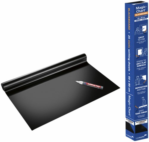 Magic-Chart Legamaster Whiteboard 600x800mm zwart 25 vel-1