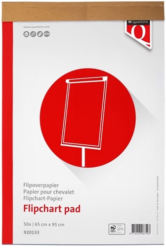FLIPOVERPAP QUANTORE 65X98CM OPGEROLD IN VERZENDDOOS