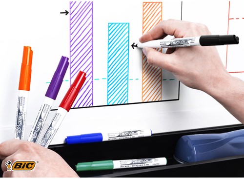 Whiteboardmarker Bic Velleda 1741 rond medium zwart-2