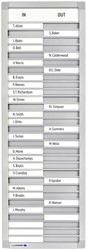 Aan-afwezigheidsbord Legamaster 770x260mm 30 namen