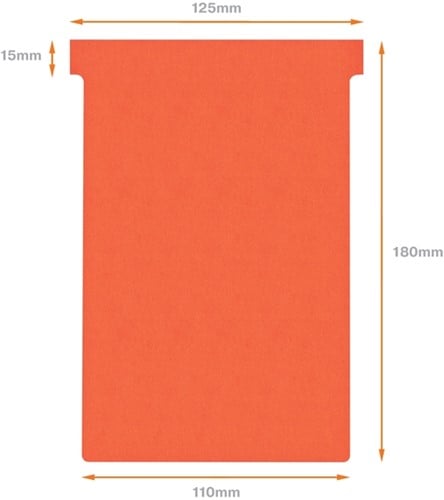 T-kaart Nobo nr.4 112mm rood 100 stuks-3