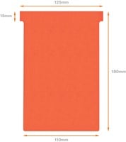 T-kaart Nobo nr.4 112mm rood 100 stuks-3