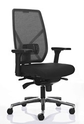 Bureaustoel Datas NPR Ergo-Mesh – Netweave Rug – Zwart
