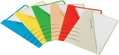 Insteekmap Djois Secolor A4 recycled 250gr chamois-3