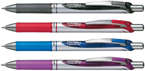 Gelschrijver Pentel BL77 Energel medium rood-3