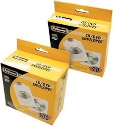 CD HOES FELLOWES MET KLEP WIT