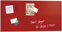 Glasbord Sigel magnetisch 910x460x15mm rood