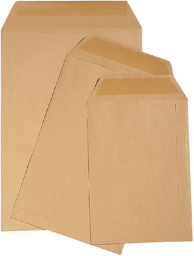 Envelop Quantore akte C5 162x229mm bruinkraft 90g/m² 500 stuks-1