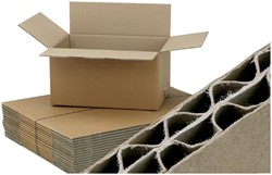 Amerikaanse vouwdoos CleverPack 586x386x386mm BC-golf bruin 10 stuks