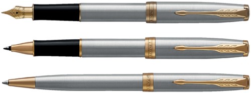 Rollerpen Parker Sonnet steel GT fijn-1
