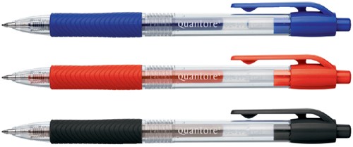 Gelschrijver Quantore grip drukknop 0.7mm rood-1