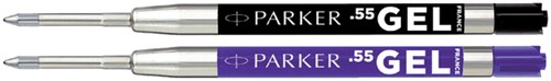Gelschrijvervulling Parker Quink fijn zwart blister à 1 stuk-2