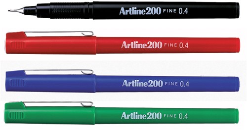 Fineliner Artline 200 rond fijn groen-3