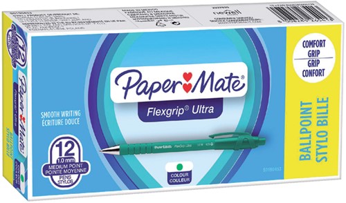 Balpen Paper Mate Flexgrip Ultra medium groen-5