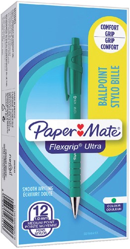 Balpen Paper Mate Flexgrip Ultra medium groen-1