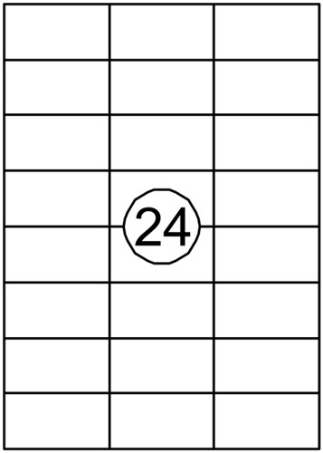 Etiket Avery DP247-100 70x37mm wit 2400 stuks-2