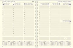 Kantoor- en bureauagenda's weekoverzicht met spiraal