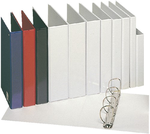 Presentatieringband Esselte A4 4-rings O-mech 16mm wit - 49700-3