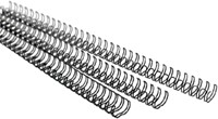 Draadrug GBC 6mm US/21rings A4 zilver 100 stuks-1
