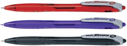 Balpen PILOT Begreen Rexgrip medium rood-3