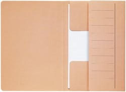 Dossiermap Djois Secolor Mammoet folio 3 kleppen 250gr recycled chamois 10 stuks