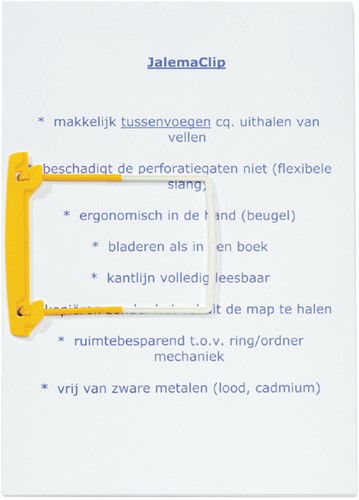 Bundelmechaniek Djois JalemaClip geel 10 stuks-2