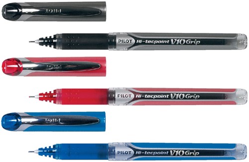 Rollerpen PILOT Hi-Tecpoint Grip V10 breed zwart-3