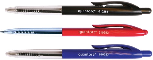 Balpen Quantore drukknop blauw medium-3