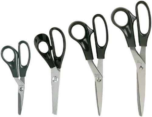 Schaar Quantore 140mm +plastic handvat zwart-3