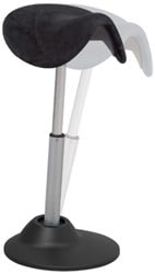 Zadelkruk Euroseats Lugo zwart (zit-sta kruk)