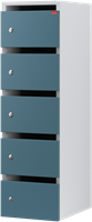 Van Esch Aquarius HP postvakkenkast - Pfleiderer uni kleur - 5 Vakken (HP-1305)