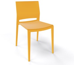 Bakhita terrasstoel geel